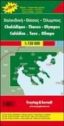 Chalkidiki - Thasos - Olympos, Autokarte 1:150.000. 1:150'000