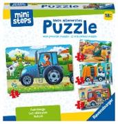 Ravensburger ministeps 4194 Mein allererstes Puzzle: Fahrzeuge - 4 erste Puzzles mit 2-5 Teilen, Spielzeug ab 18 Monate